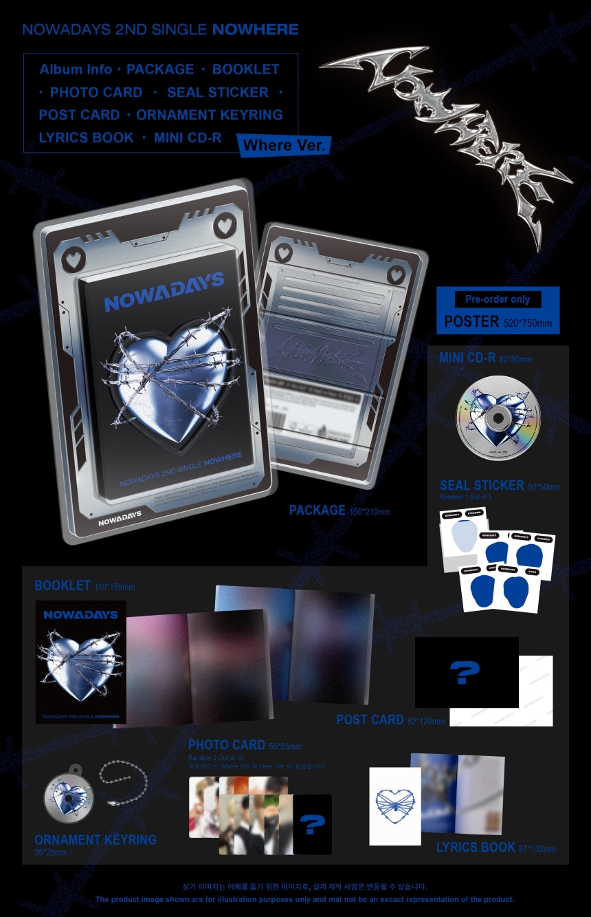 [FINAL SALE] NOWADAYS - 2nd Single Album 'NOWHERE'