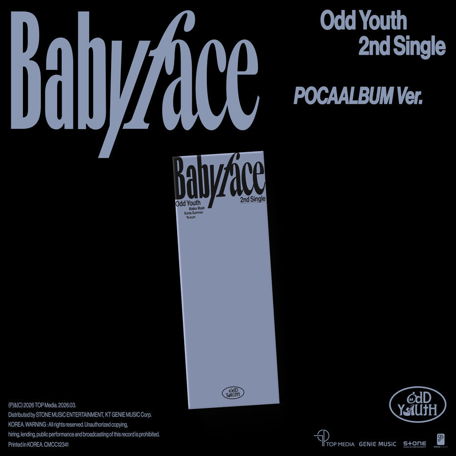 ODD YOUTH - 2nd Single 'Babyface' (POCA ALBUM Ver.) + KOOKY PHOTOCARD SET