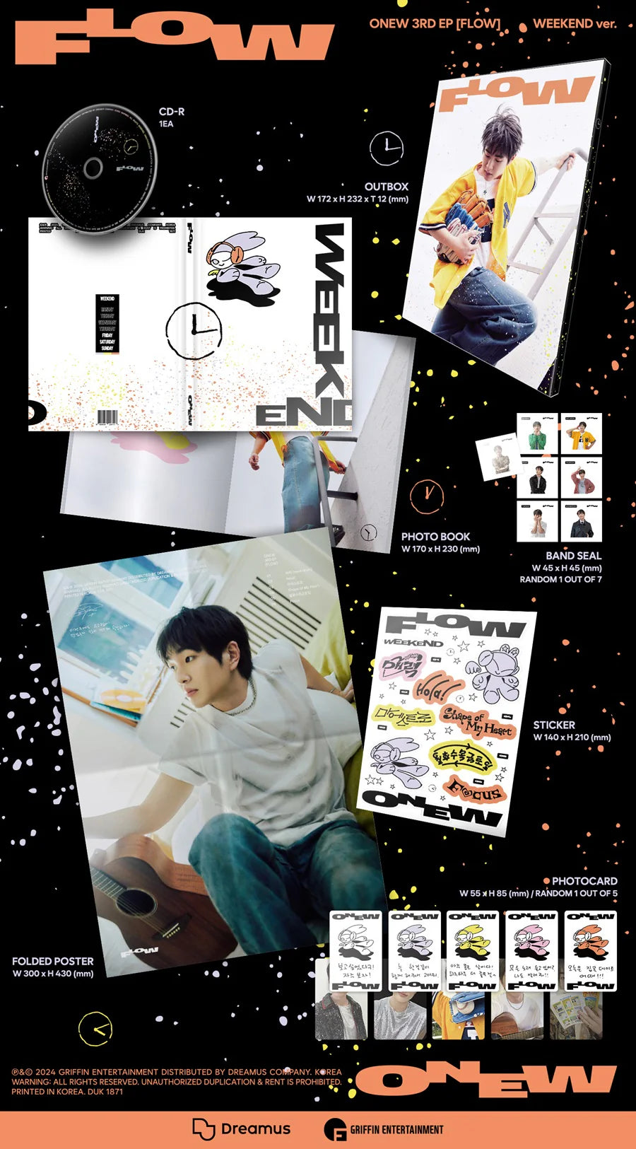 [FINAL SALE] SHINee - ONEW - 3rd Mini-Album 'FLOW'