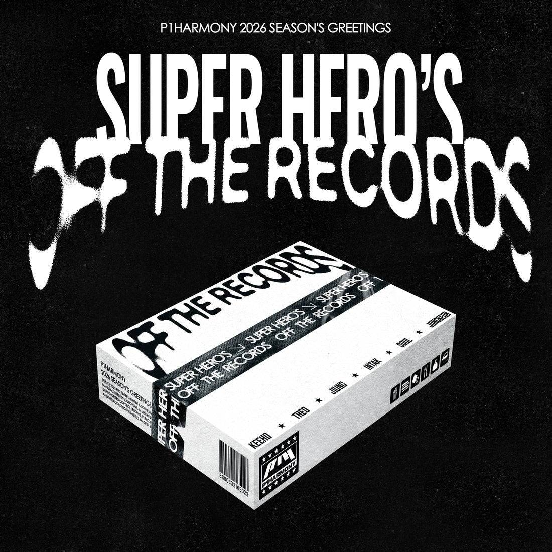 [PRE-ORDER] P1Harmony- 2026 SEASON'S GREETINGS 'SUPER HERO'S OFF THE RECORDS' (hello82 Exclusive)