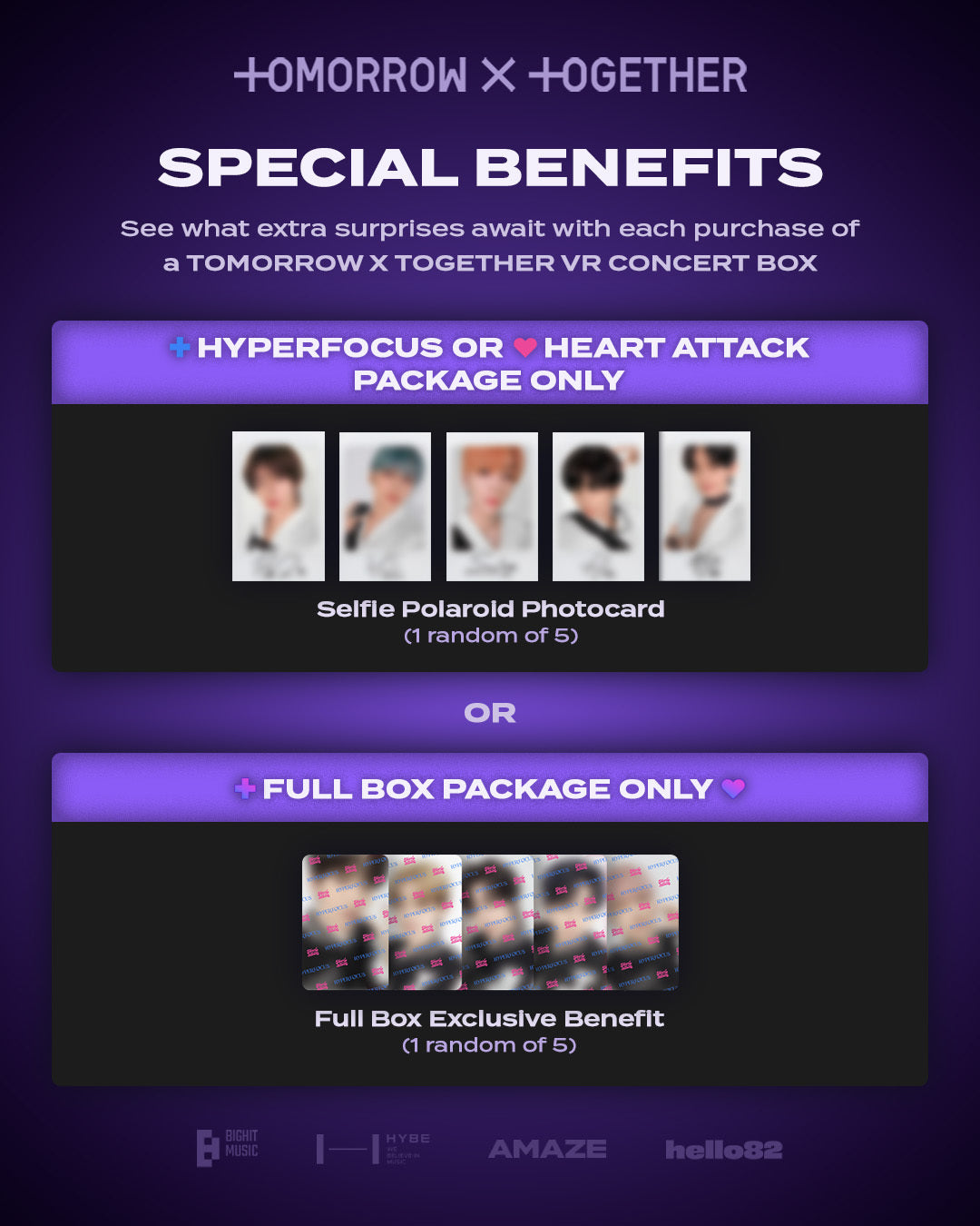 TXT - VR CONCERT BOX (Full Box Package) + Photocard POB