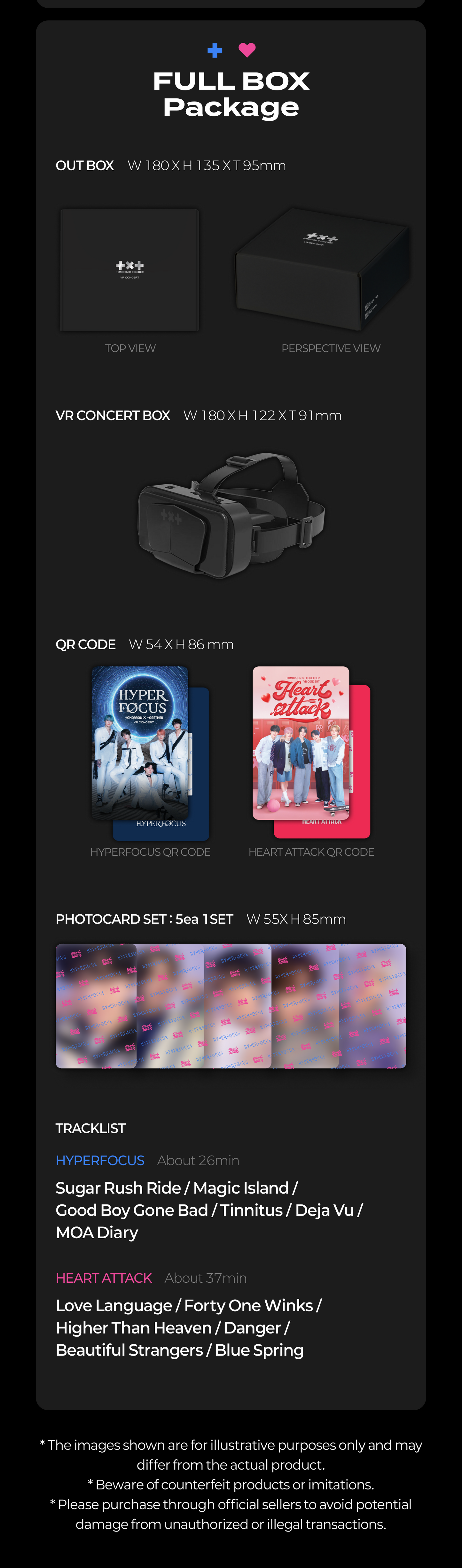 TXT - VR CONCERT BOX (Full Box Package) + Photocard POB