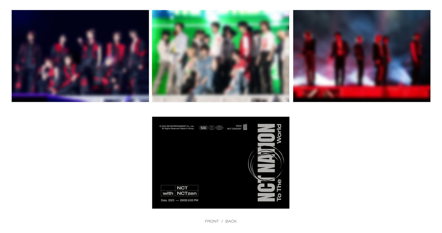 NCT - 2023 NCT CONCERT - NCT NATION : To The World in INCHEON (SMTOWN Digital Code) + Postcard Set POB