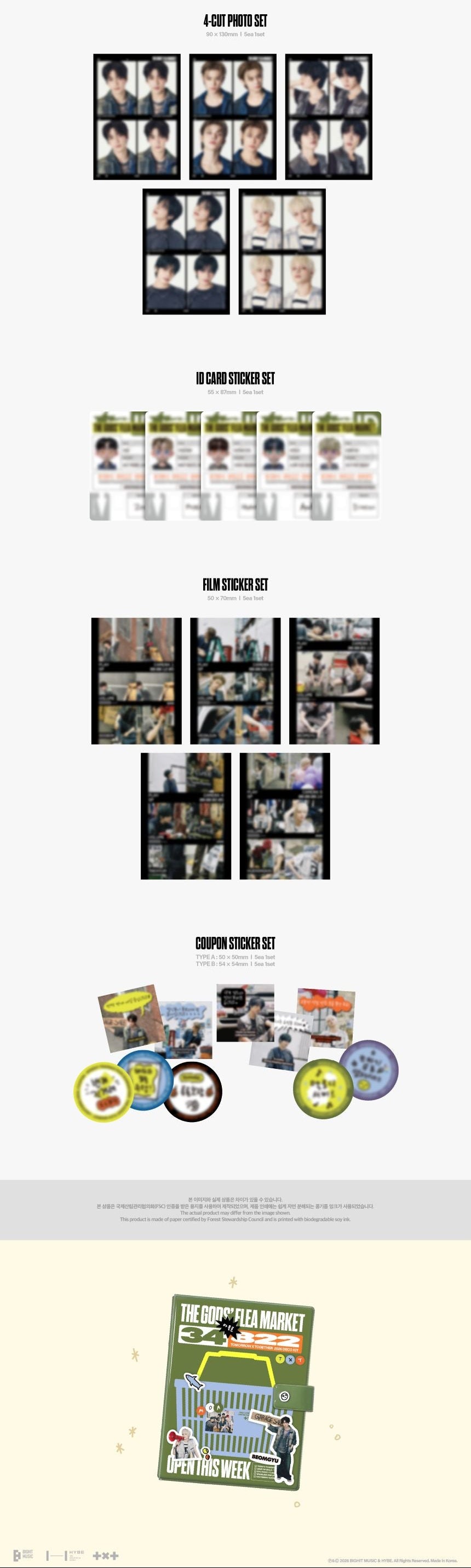 [PRE-ORDER] TXT - 2026 Deco Kit + Apple Music Photo Magnet POB