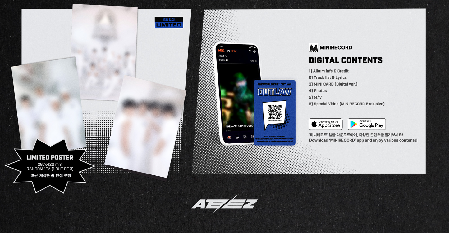 ATEEZ 에이티즈 - 9th Mini-Album 'THE WORLD EP.2 : OUTLAW' (Platform Version)