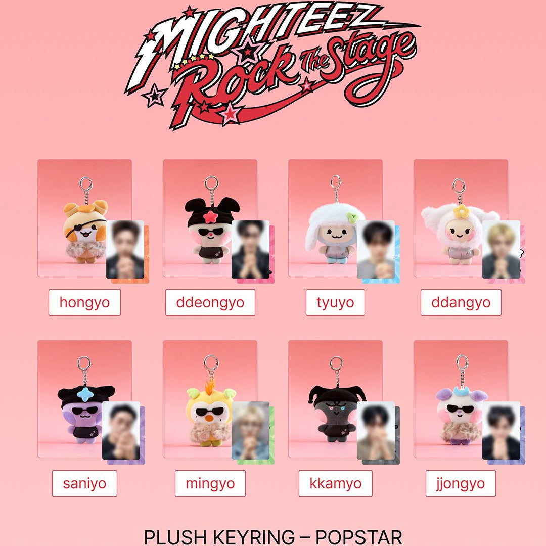 [PRE-ORDER] ATEEZ 에이티즈 - MIGHTEEZ Rock The Stage Official MD - Plush Keyring - POPSTAR