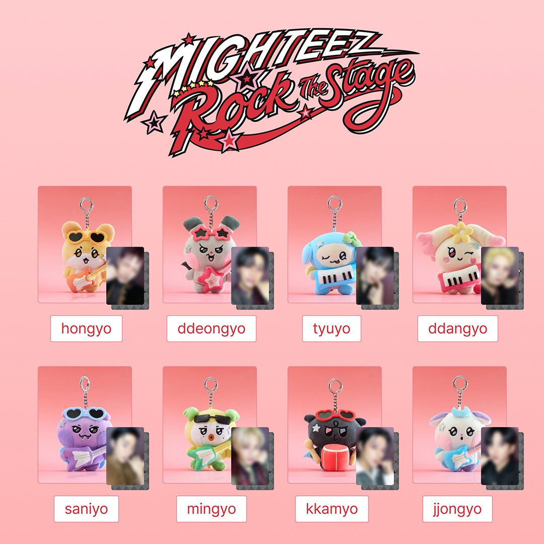 [PRE-ORDER] ATEEZ 에이티즈 - MIGHTEEZ Rock The Stage Official MD - Plush Keyring - ROCKSTAR