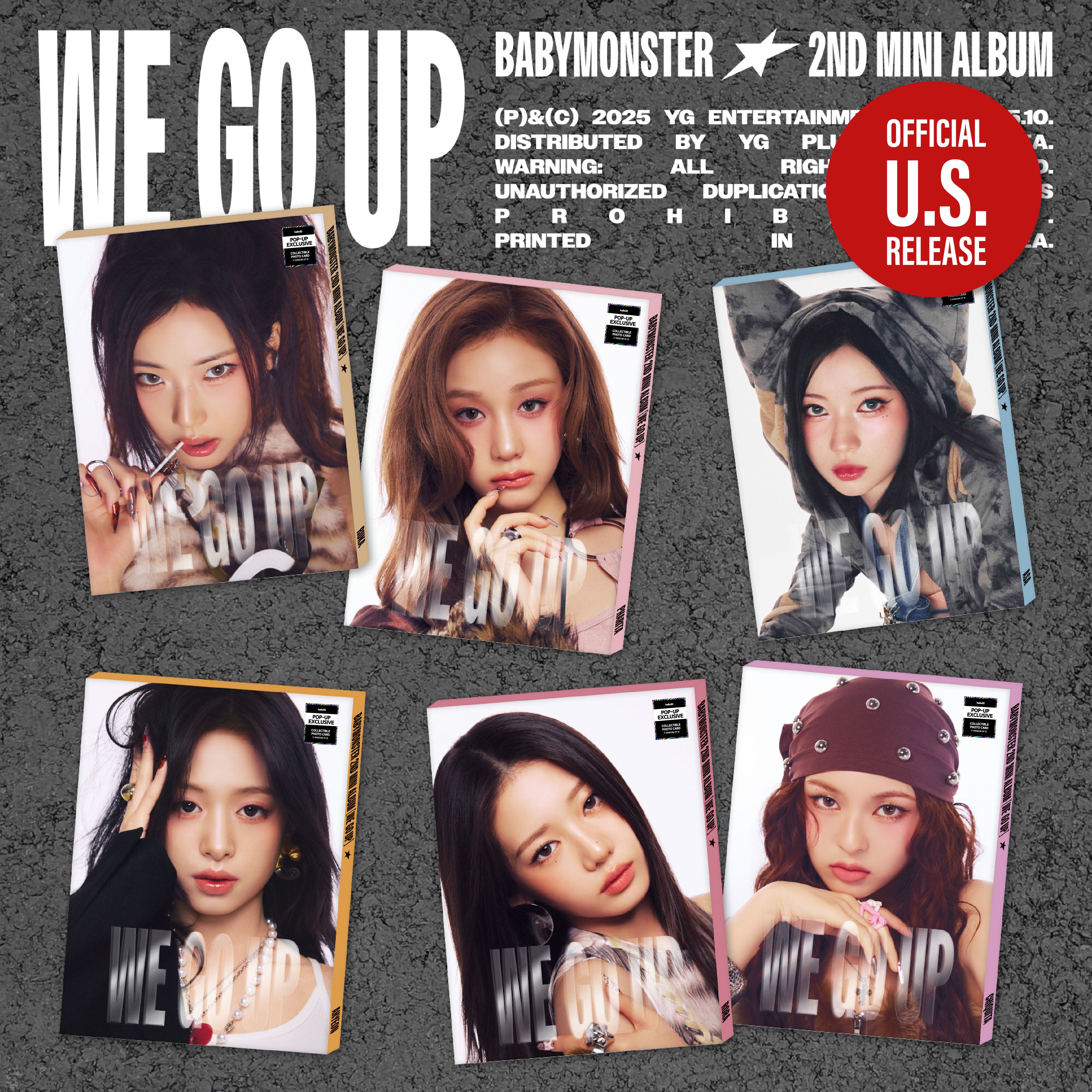 BABYMONSTER - 2nd Mini Album 'WE GO UP' (PATTERN ver.) (POP-UP Excl.)