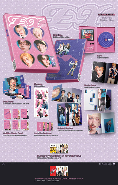 [PRE-ORDER] P1Harmony - 1st English Album 'EX' (Photobook Version) [RANDOM MEMBER SIGNED]