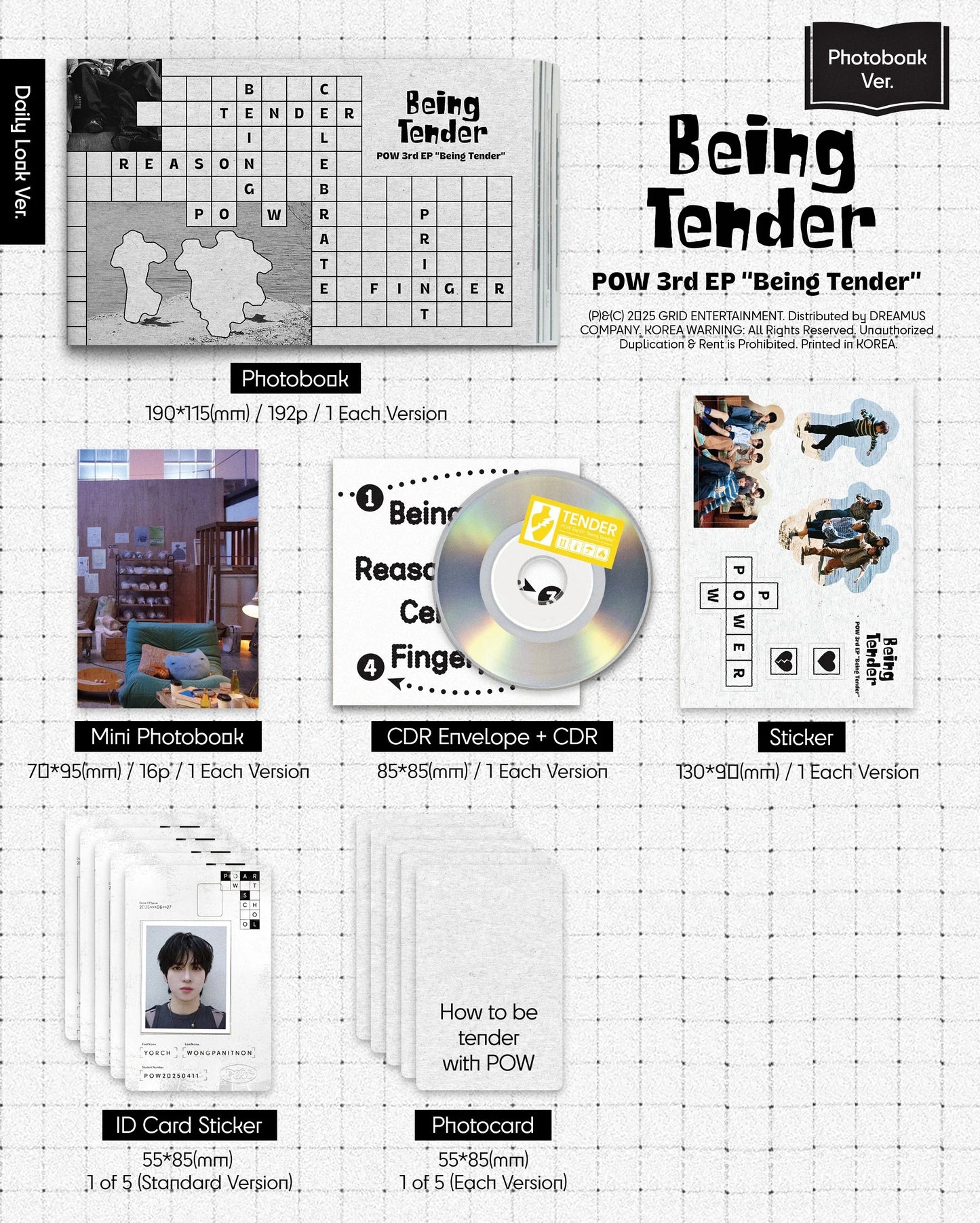 POW - 3rd EP 'Being Tender' (Photobook ver.)