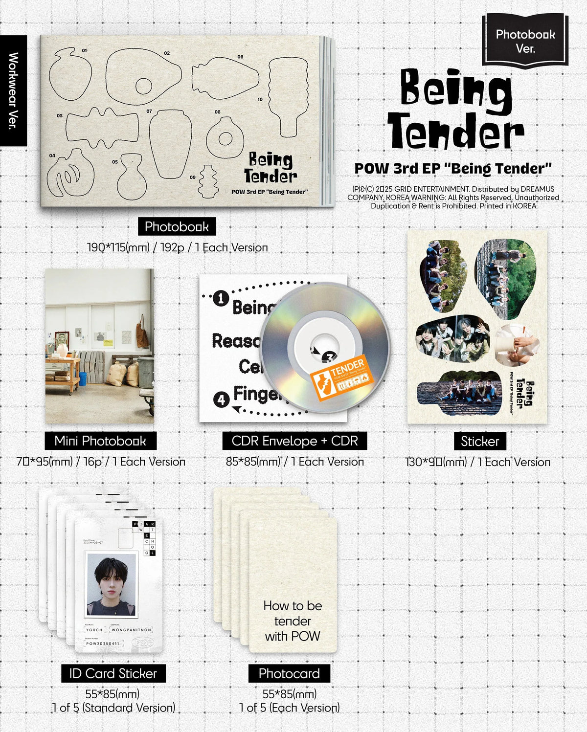 POW - 3rd EP 'Being Tender' (Photobook ver.)