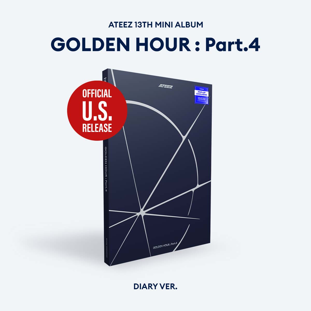 [PRE-ORDER] ATEEZ - 'GOLDEN HOUR : Part.4' (Photobook ver.) hello82 [POP-UP Exclusive]