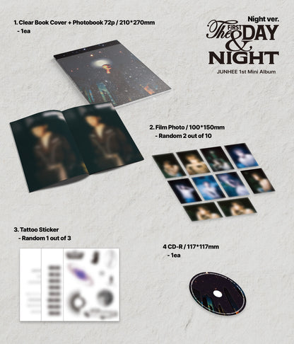 [FANCALL ENTRY] A.C.E - JUNHEE - 1st Solo Mini Album 'The First Day and Night' + Kloud K-Pop Lucky Draw Photocard POB