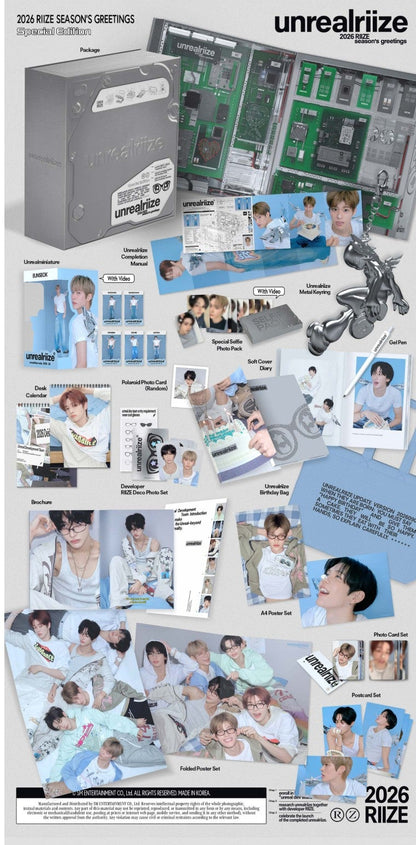 [PRE-ORDER] RIIZE - 2026 SEASON'S GREETINGS 'unrealriize' + Photocard Set POB