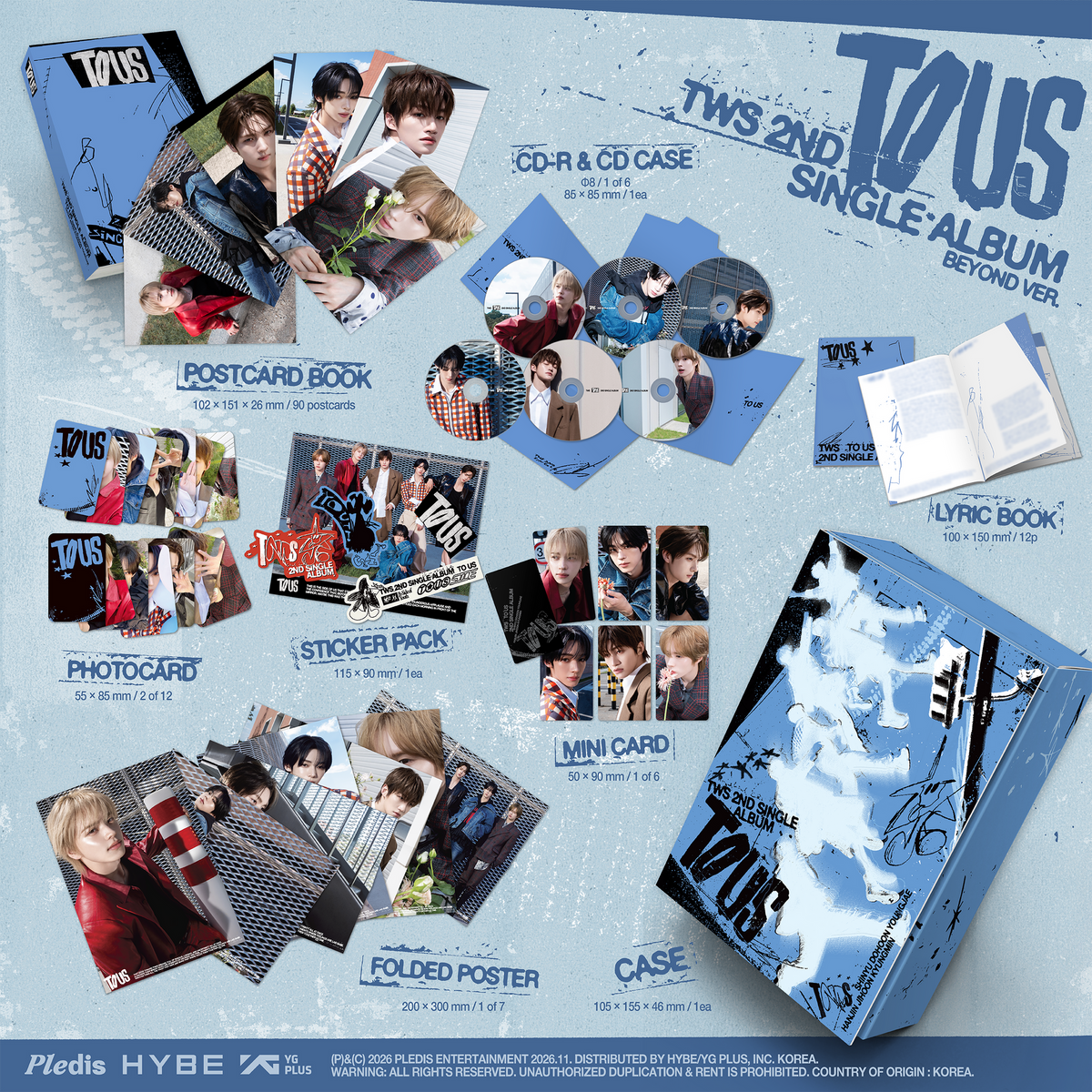 [PRE-ORDER] TWS - 2nd Single Album 'TO US' (RANDOM MEMBER SIGNED)
