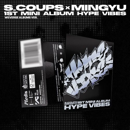 [PRE-ORDER] Seventeen - S.COUPS X MINGYU - 1st Mini Album 'HYPE VIBES' (Weverse Albums ver.) + SOUNDWAVE POB