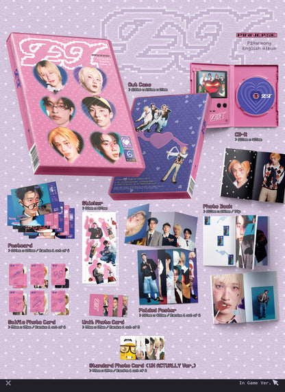 P1Harmony - 1st English Album 'EX' (Photobook Version) [RANDOM MEMBER SIGNED]