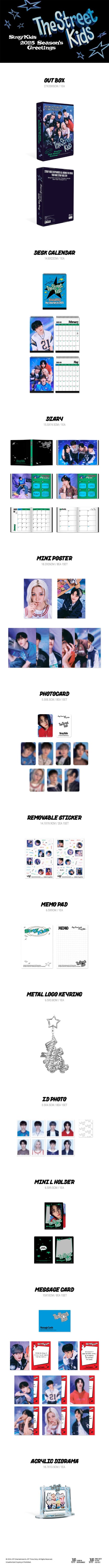 [PRE-ORDER] Stray Kids - 2025 Season's Greetings 'The Street Kids' + JYP Shop POB