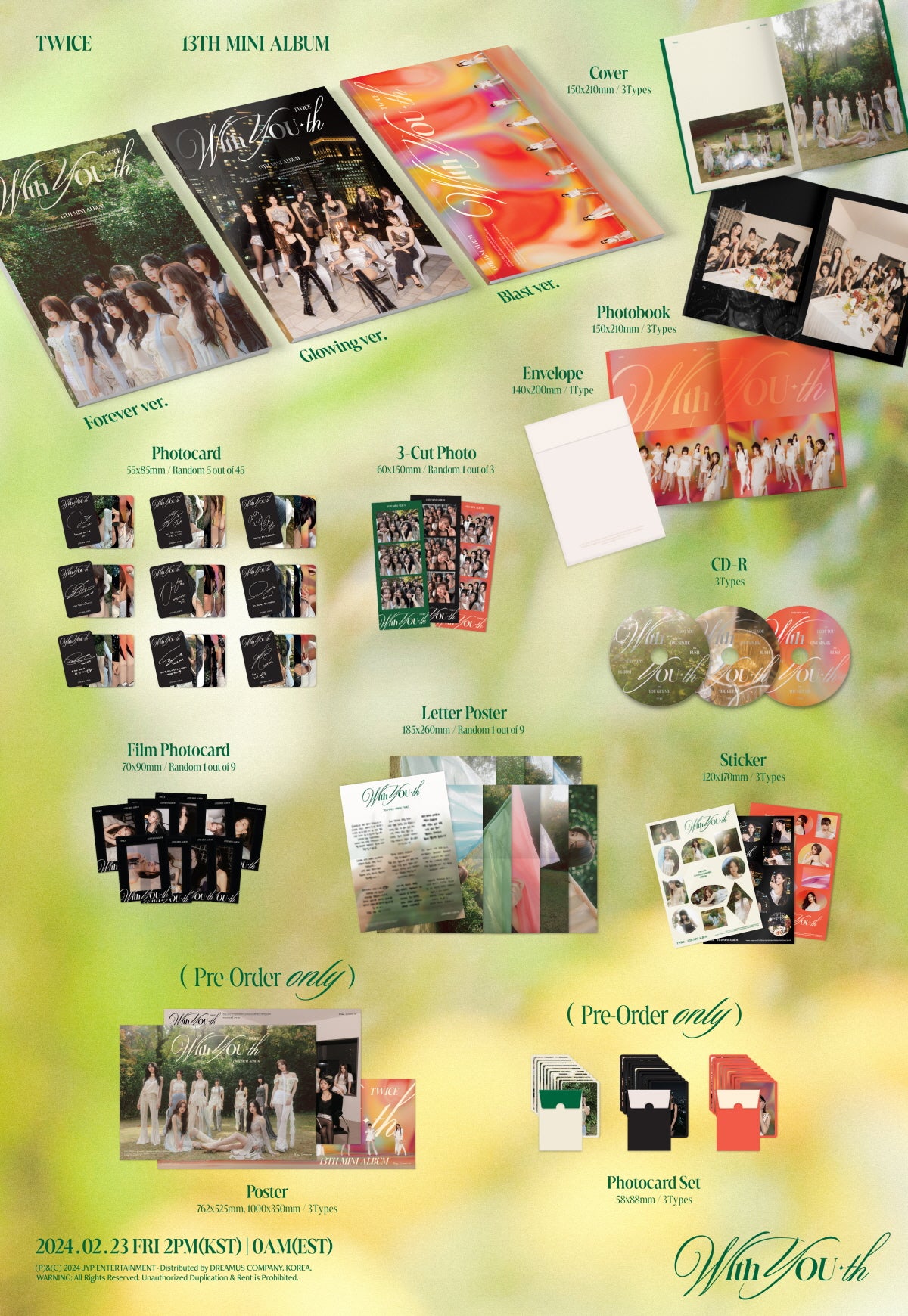 [PRE-ORDER] TWICE - 13th Mini-Album 'With YOU-th' + Aladin POB Photocard