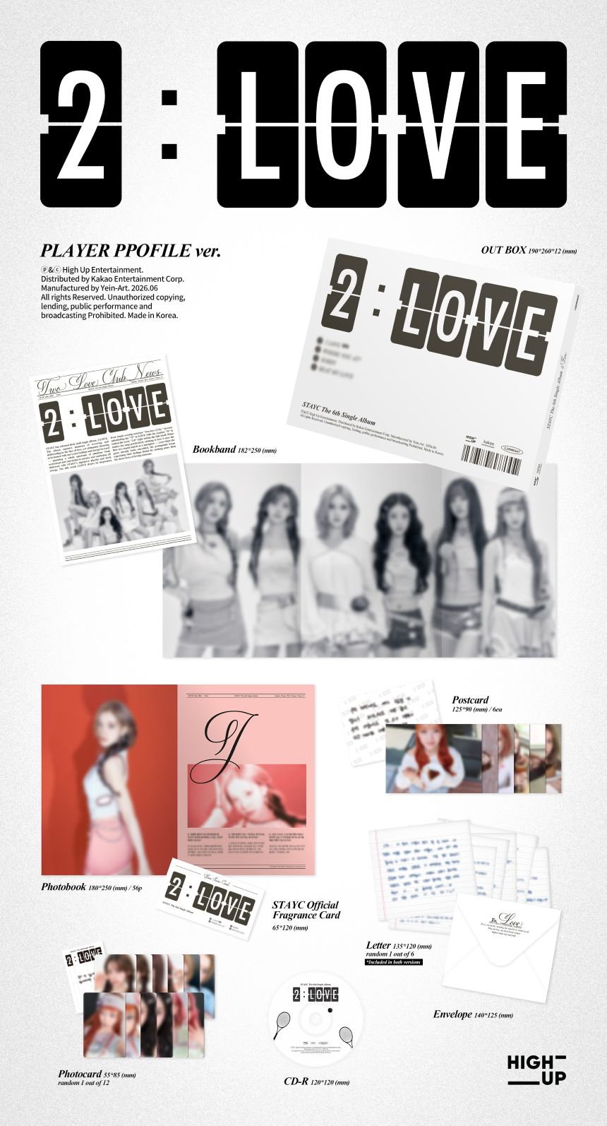 STAYC - 6th Single '2:LOVE' + Apple Music Photocard POB