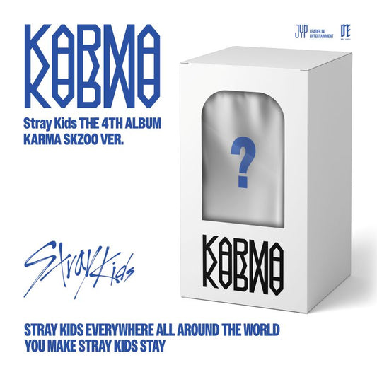 [PRE-ORDER] STRAY KIDS - 4th Full Album 'KARMA' (SKZOO ver.)(Random) + JYP SHOP POB