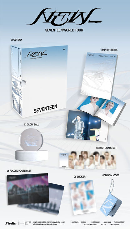 SEVENTEEN - SEVENTEEN WORLD TOUR 'NEW_' DIGITAL CODE + PHOTO POB