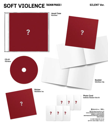 [PRE-ORDER] TAEMIN - 'PHASE 1 : Soft Violence' (Jewel ver.)