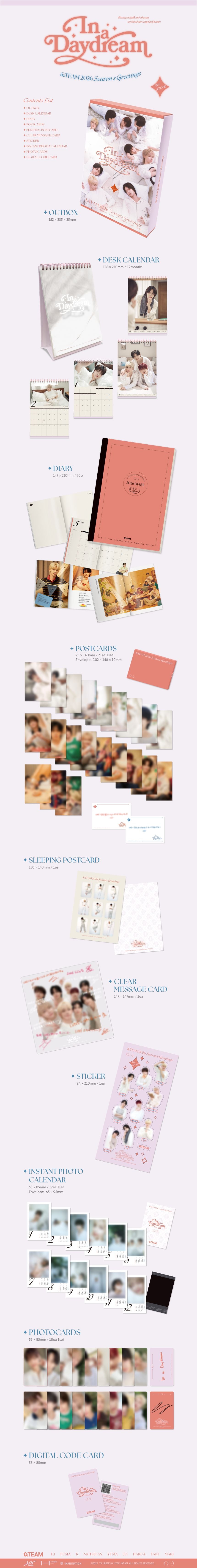 [PRE-ORDER] &TEAM - 2026 SEASON'S GREETINGS 'In a Daydream' + Original Ticket POB