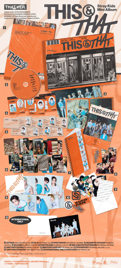 STRAY KIDS - 10th Mini Album 'THIS & THAT' (Standard ver.) + SOUNDWAVE Photocard POB