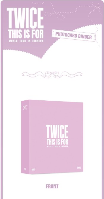 [PRE-ORDER] TWICE - 'This is For' World Tour in Incheon MD - Photocard Binder