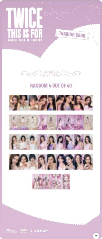 [PRE-ORDER] TWICE - 'This is For' World Tour in Incheon MD - Trading Card