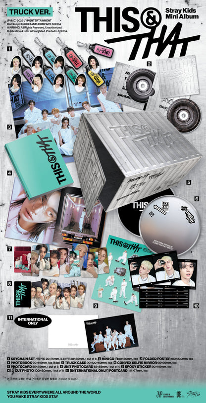 STRAY KIDS - 10th Mini Album 'THIS & THAT' (TRUCK ver.) + SOUNDWAVE Photocard POB