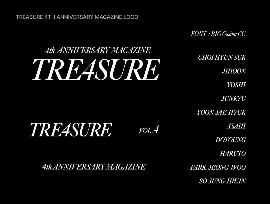 [FINAL SALE] TREASURE - 4th Anniversary Magazine (Vol. 4) (Digital Code)