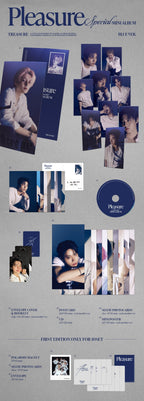 TREASURE - Special Mini-Album 'PLEASURE' (Blue Version) + Soundwave POB Photocard