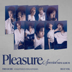 TREASURE - Special Mini-Album 'PLEASURE' (Blue Version) + Soundwave POB Photocard