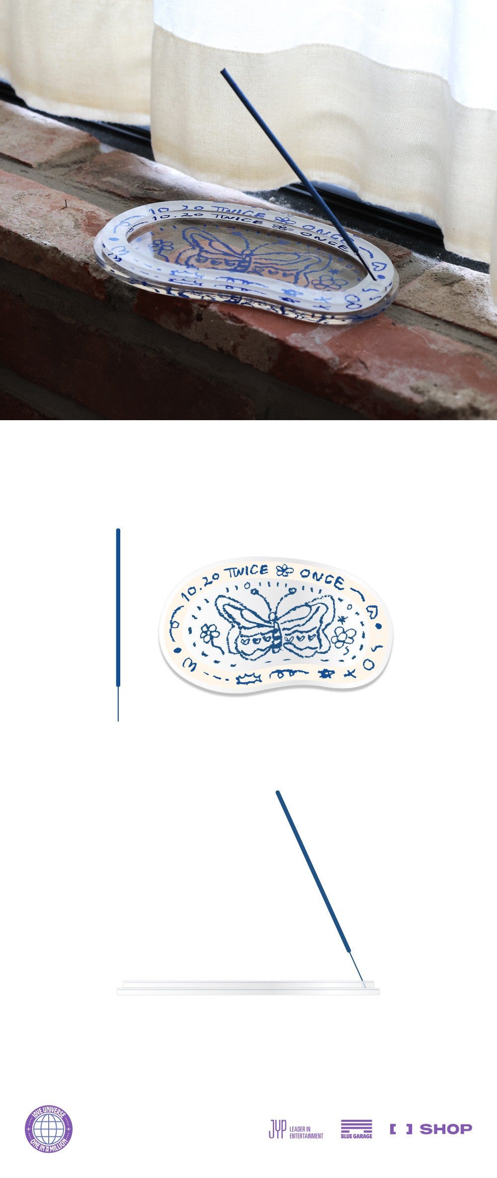TWICE - 2025 TWICE FANMEETING '10VE UNIVERSE' - Momo Incense Stick & Holder Set