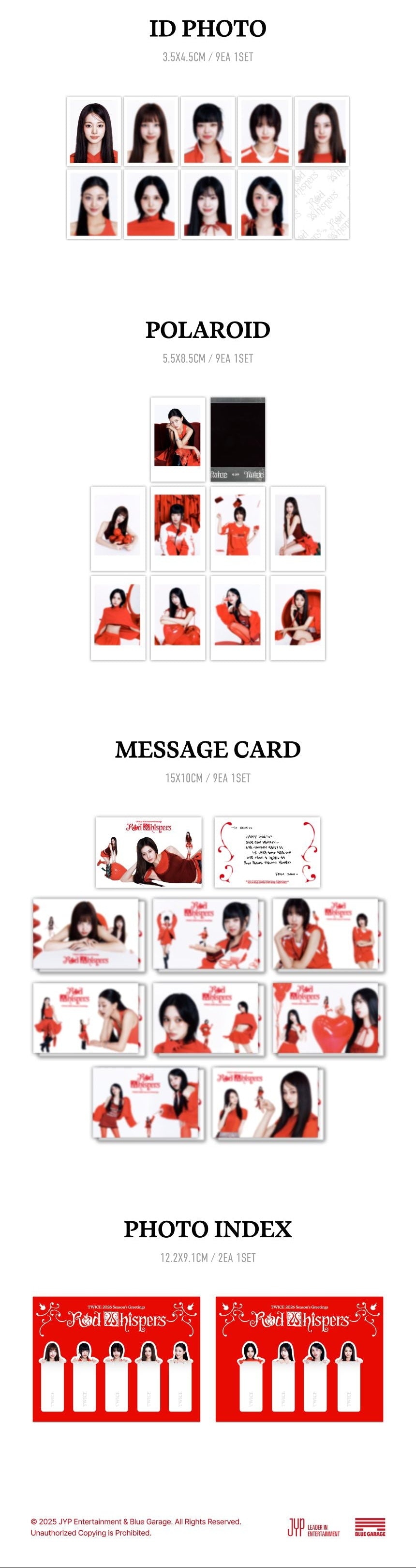 TWICE - 2026 SEASON'S GREETINGS 'RED WHISPERS' – Kloud K-Pop Store
