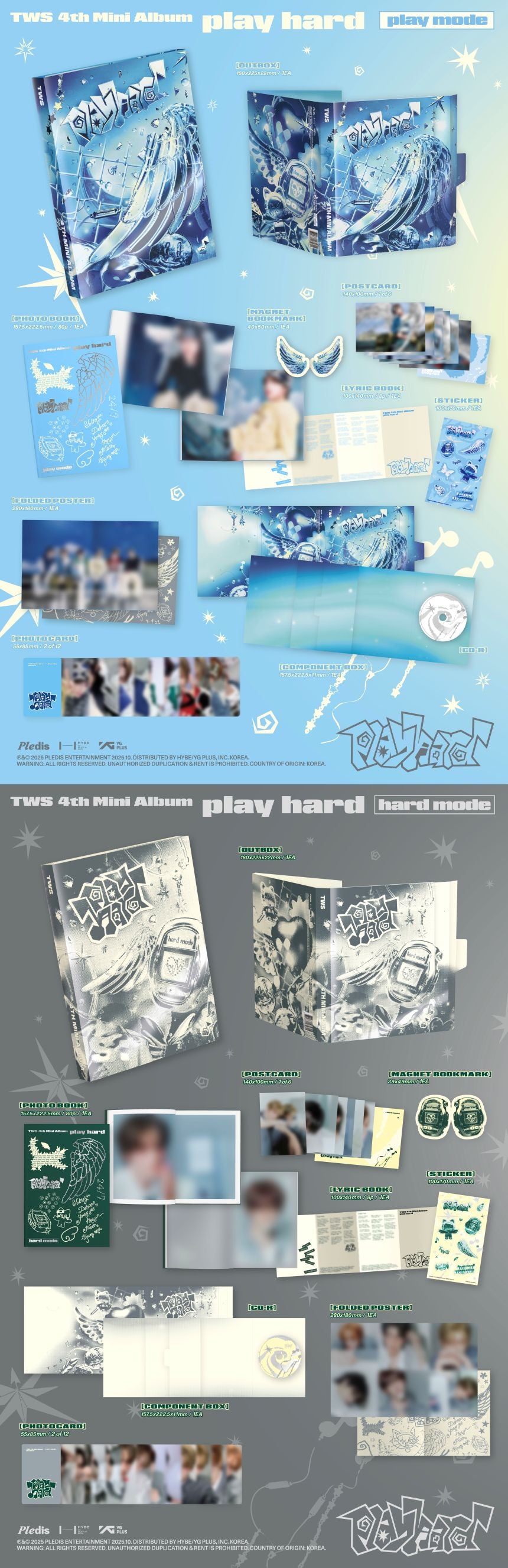 [PRE-ORDER] TWS - 4th Mini Album 'play hard' (Standard ver.) + Apple Music Photocard POB