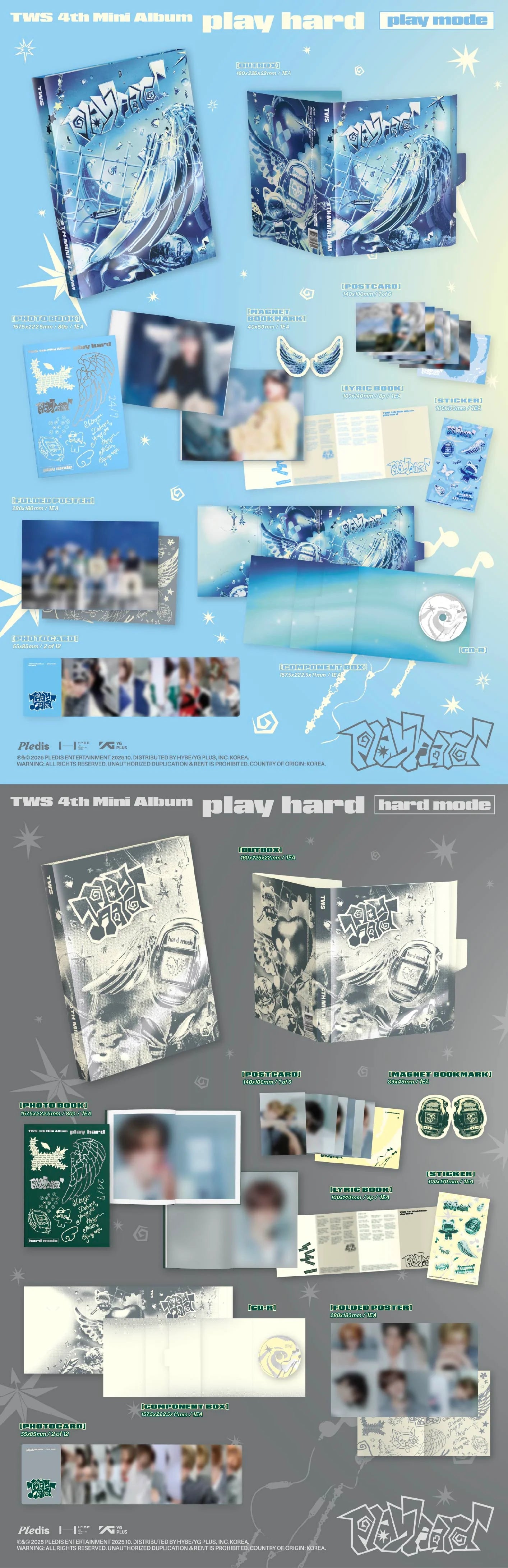 [PRE-ORDER] TWS - 4th Mini Album 'play hard' (Standard ver.) (hello82 [POP-UP Excl.])