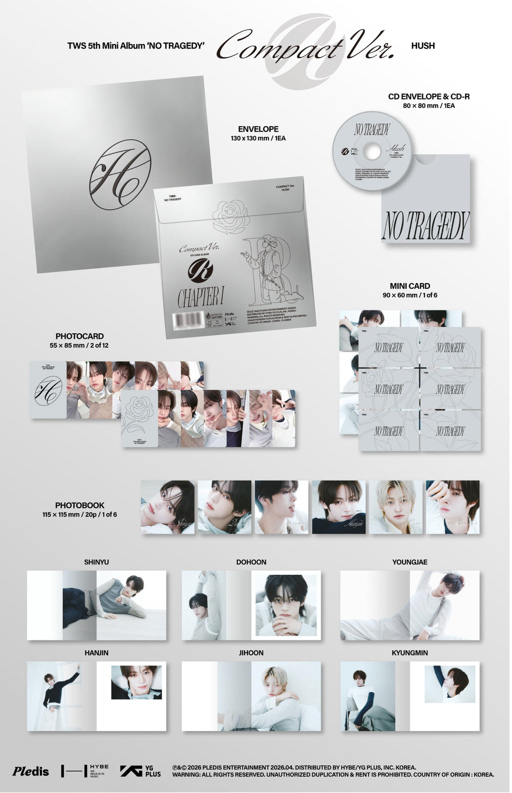 TWS  - 5th Mini Album 'NO TRAGEDY' (Compact ver.)