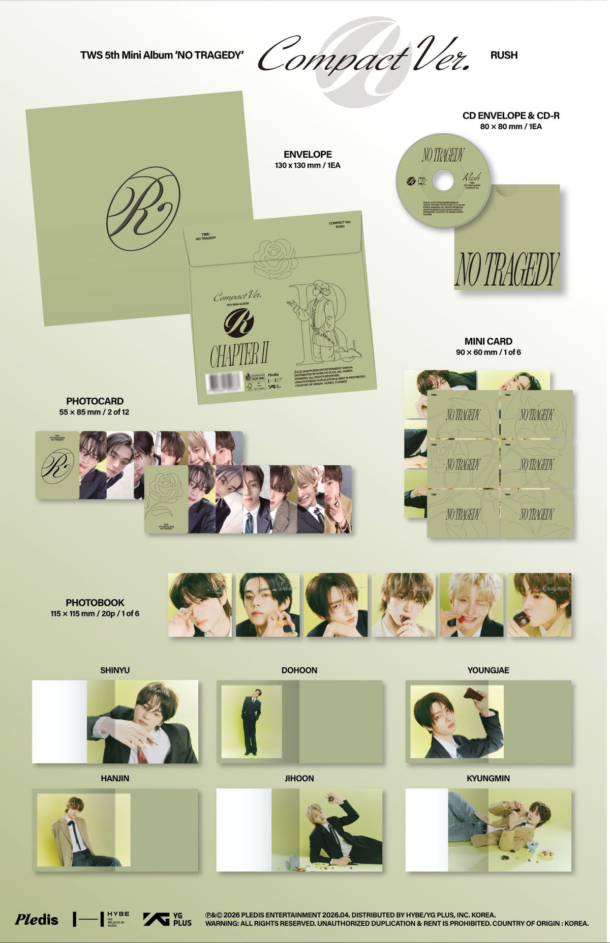 TWS  - 5th Mini Album 'NO TRAGEDY' (Compact ver.)