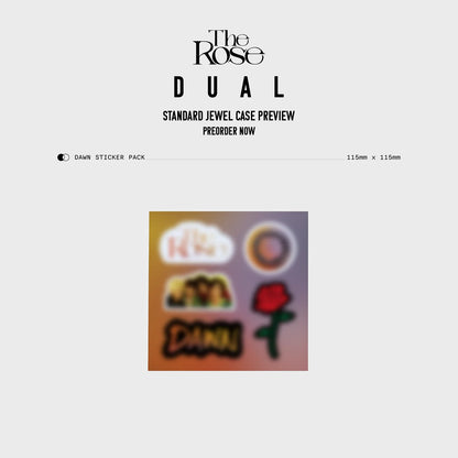 THE ROSE - 2nd Full Album 'DUAL' (Jewel Case) (DAWN Version)
