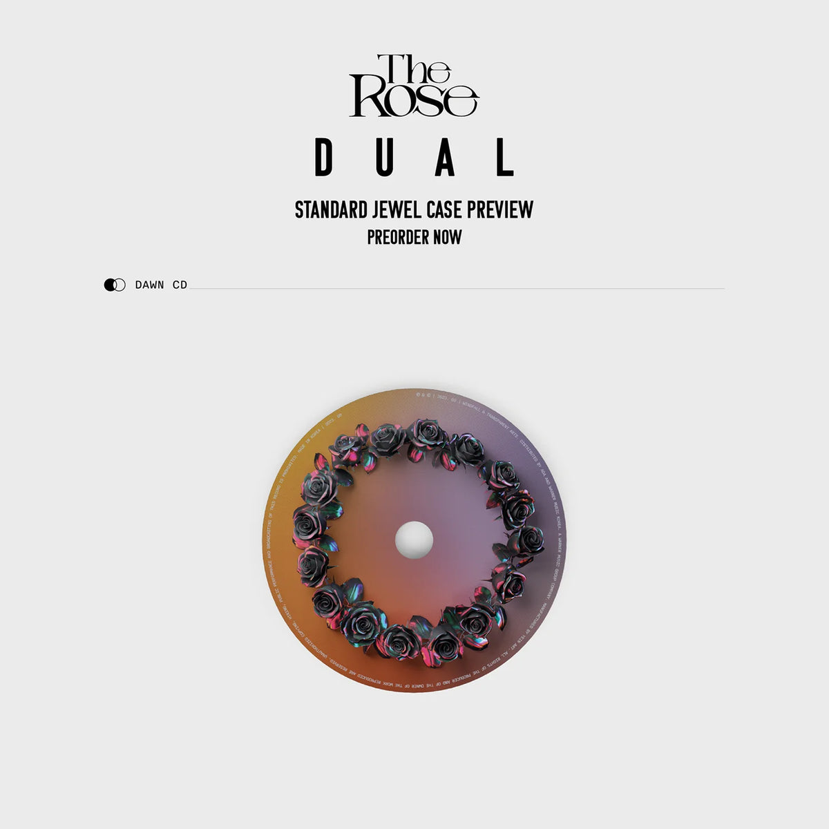THE ROSE - 2nd Full Album 'DUAL' (Jewel Case) (DAWN Version)
