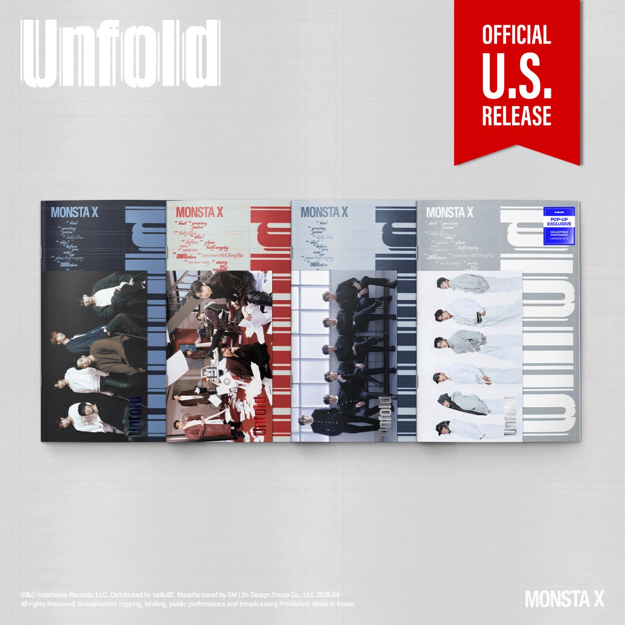 MONSTA X - 'Unfold' (Photobook ver.) (hello82 [POP-UP Exclusive])