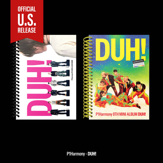 [PRE-ORDER] P1Harmony - 8th Mini-Album 'DUH!' (Photobook Version) [RANDOM MEMBER SIGNED]