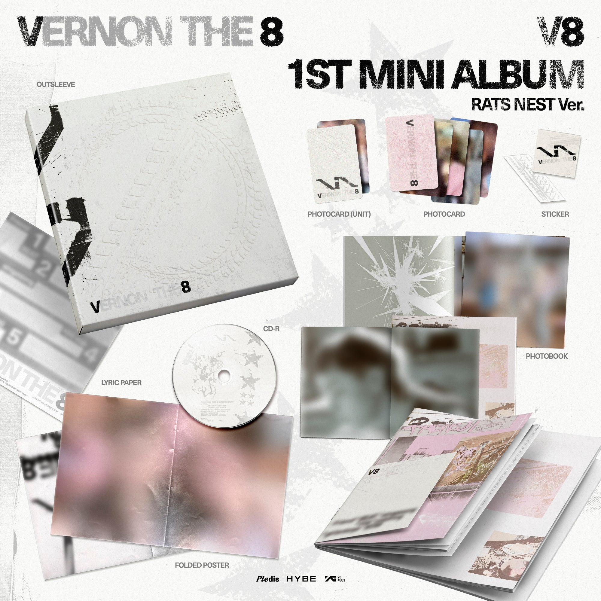 SEVENTEEN - VERNON THE8 (V8) - 1st Mini Album 'V8' (Photobook ver