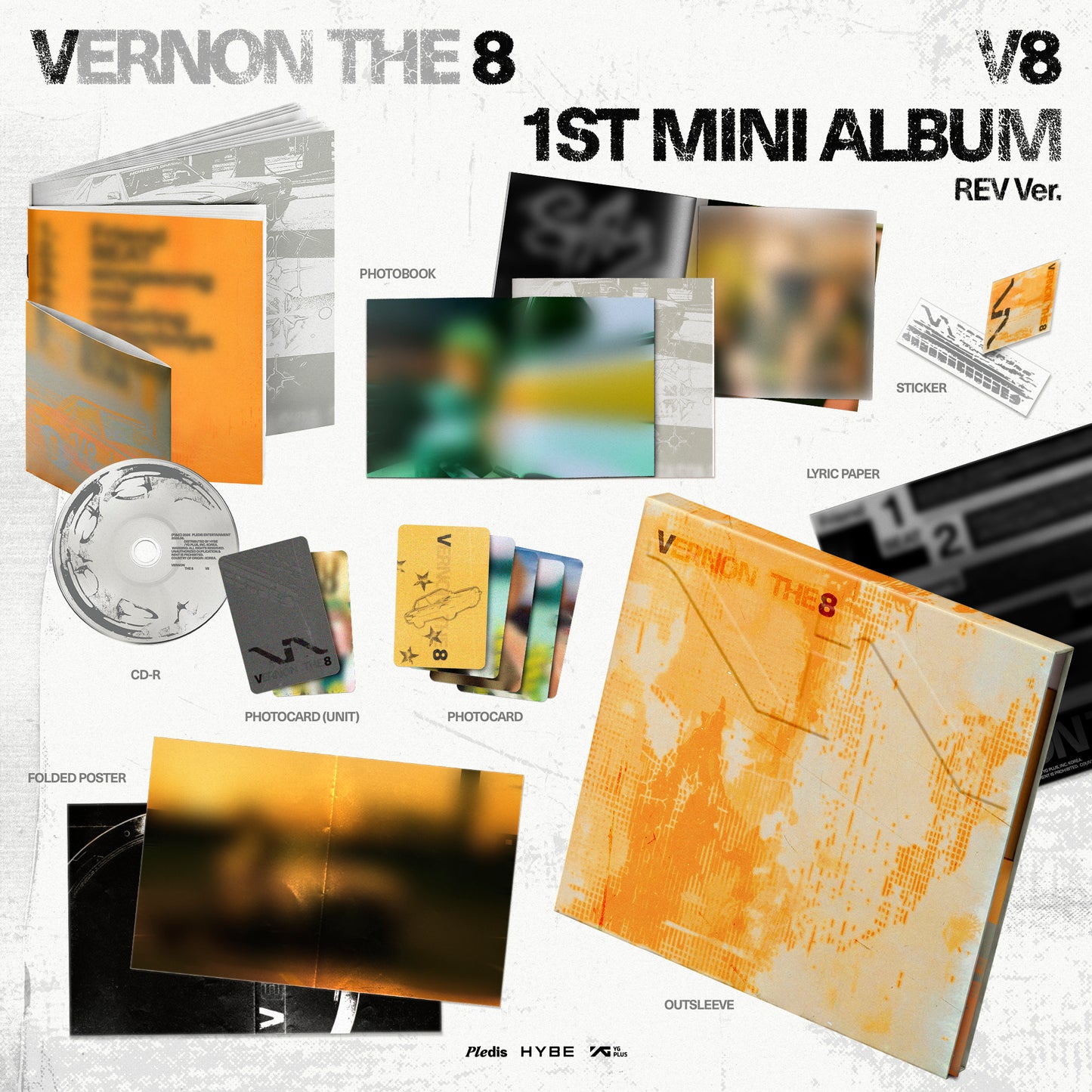 [PRE-ORDER] SEVENTEEN - VERNON THE8 (V8) - 1st Mini Album 'V8' (Photobook ver.) (hello82 Exclusive)