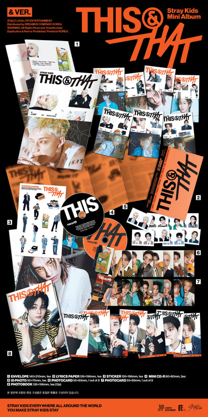 STRAY KIDS - 10th Mini Album 'THIS & THAT' (& ver.) + SOUNDWAVE Photocard POB