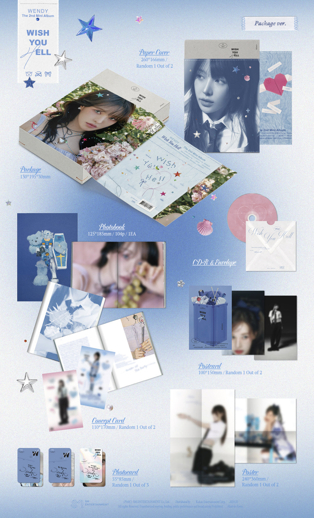 Red Velvet - WENDY - 2nd Mini-Album 'Wish You Hell' (Package Version)