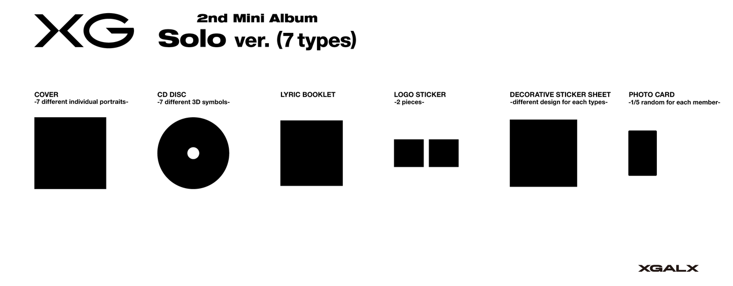 [PRE-ORDER] XG - 2nd Mini-Album 'SOMETHING AIN'T RIGHT' (Solo Version) + Solo Trading Card